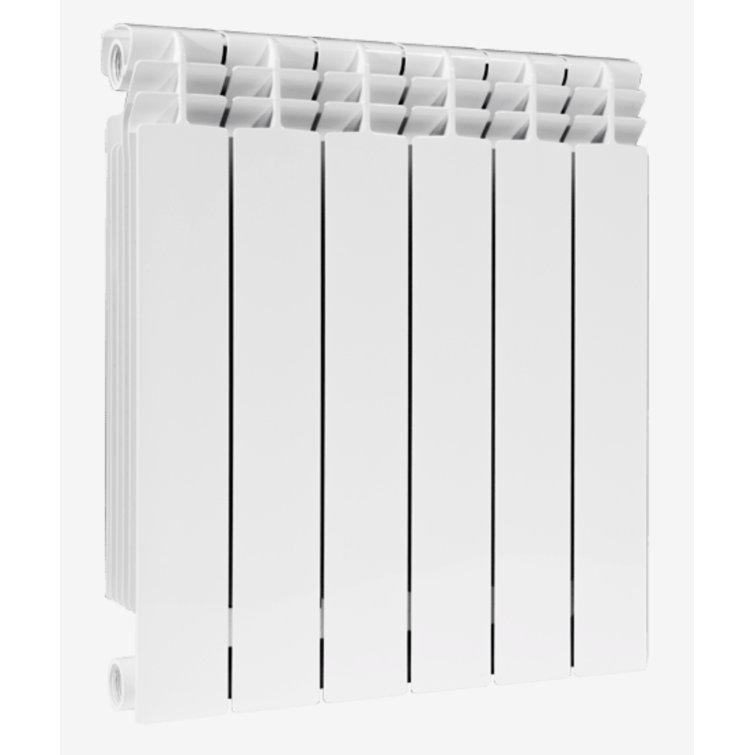 Modern Warmth Alustal Hydronic Radiant Radiator Heater with Wall Bracket Wayfair Canada
